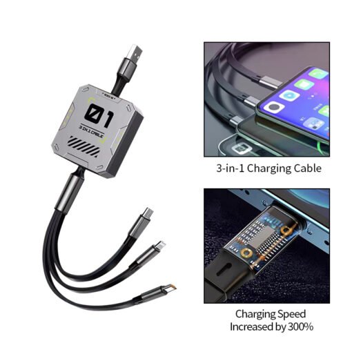 Car Phone Holder Charging Cable Power Bank 3 in 1 Corporate Business Luxury Gift SetΤHPK-05 - 图片 4