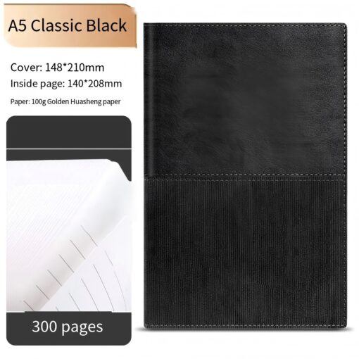 PU leather splicing suede notebook gift box - Image 11