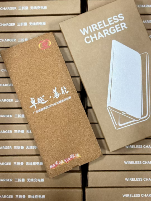 Multifunctional Office Foldable 15W cork Wireless Charger Mouse Pad - Image 5