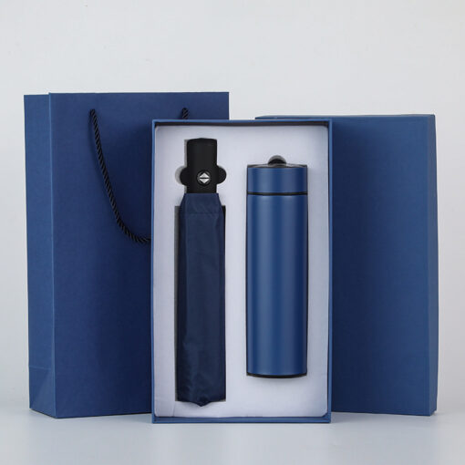 2-pcs custom logo thermos cup automatic umbrella  business gift set - Image 4