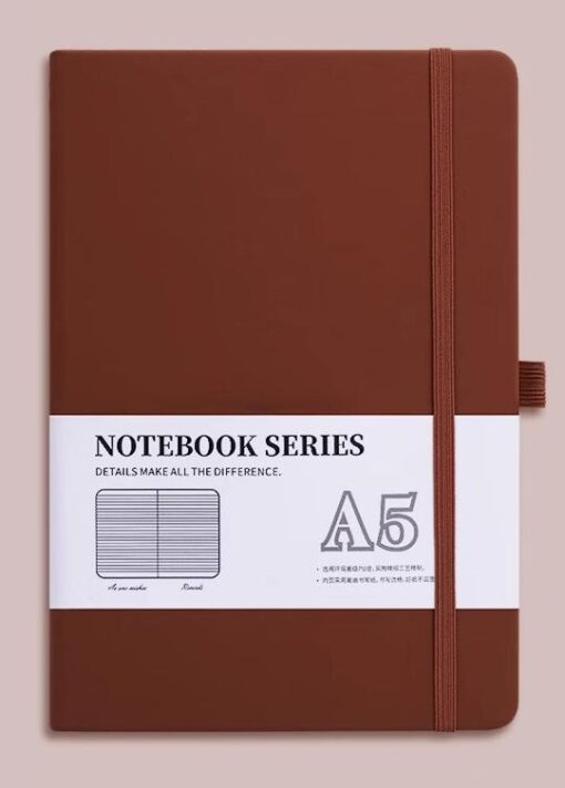 High-quality custom A5 hardcove leather planner business notebook - Image 10