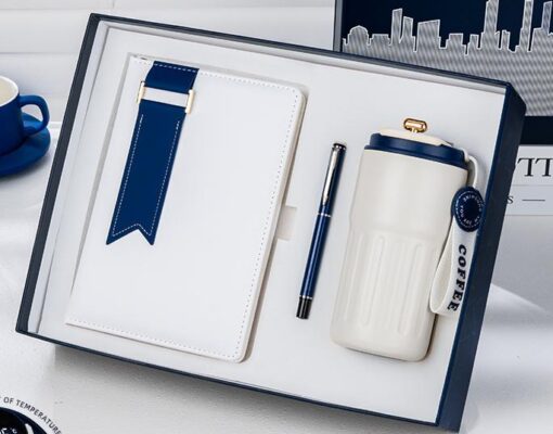3pcs gift set,Customized logo A5notebook, thermos cup,pen for giving away - Image 3