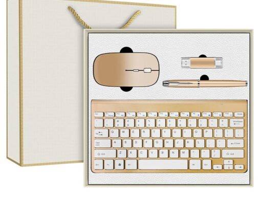 4pcsCustomizable Office Keyboard Gift Set for Christmas for Business - Image 2