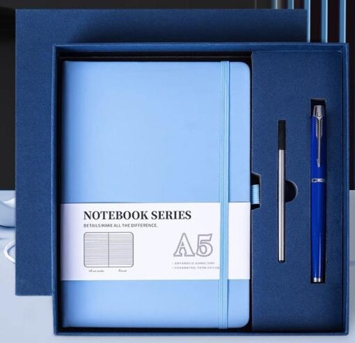 Personalized Logo Notebook Customized Cover Diary Set for Business Office  A5Notebooks Gift Set Wholesale - Image 6