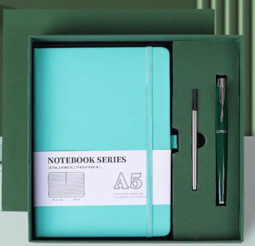 Personalized Logo Notebook Customized Cover Diary Set for Business Office  A5Notebooks Gift Set Wholesale - Image 9